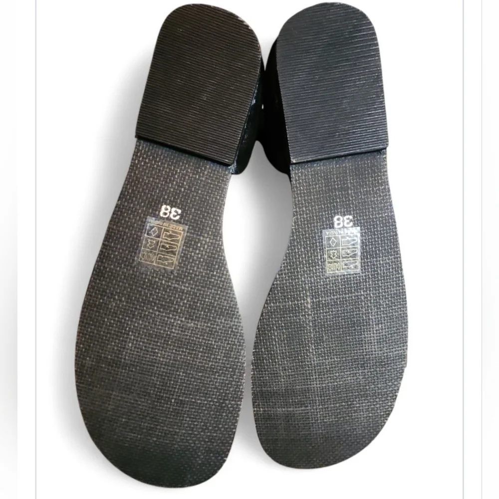 Free People Barcelona Wrap Palm Sandals Black suede Black Ankle Wrap Material 8